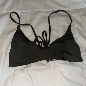 Green size medium bikini top
